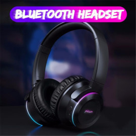 RGB Breathing Light Fast Charging Touch Control Bass Stereo Mic Wireless Headphone